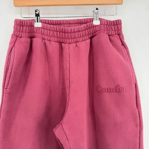 Comfrt Set Berry Minimalist L Hoodie Sweatpants Aesthetic Weighted Loungewear - Picture 5 of 12